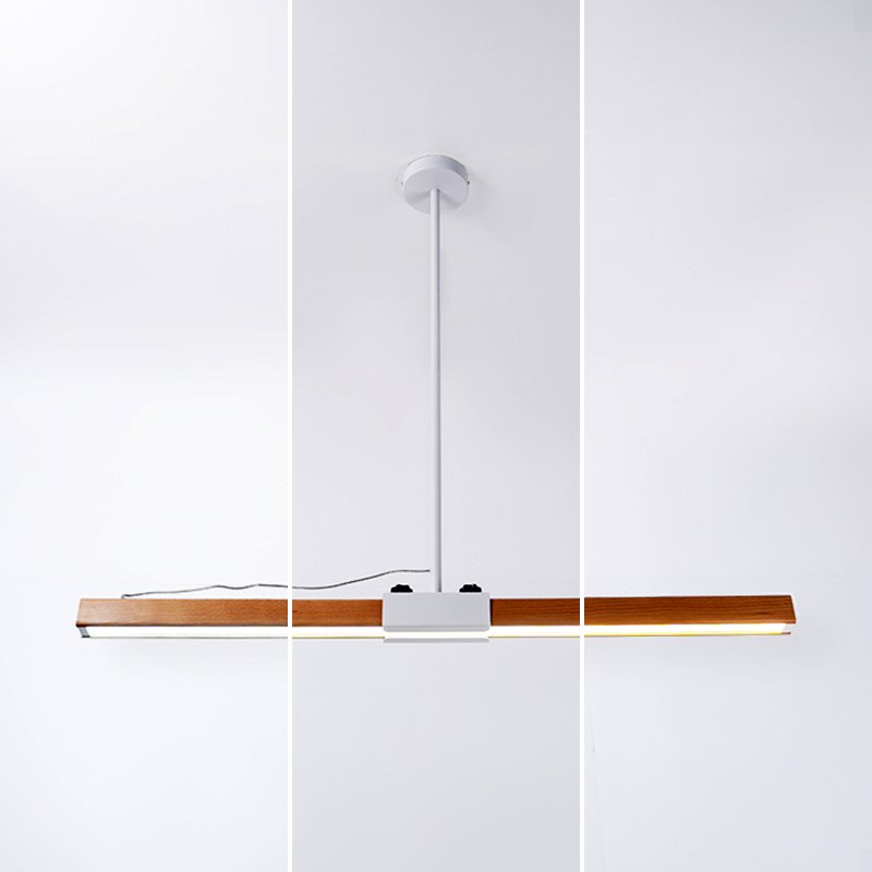 【木吧吊燈-45cm*2(白/三段色溫)】ON